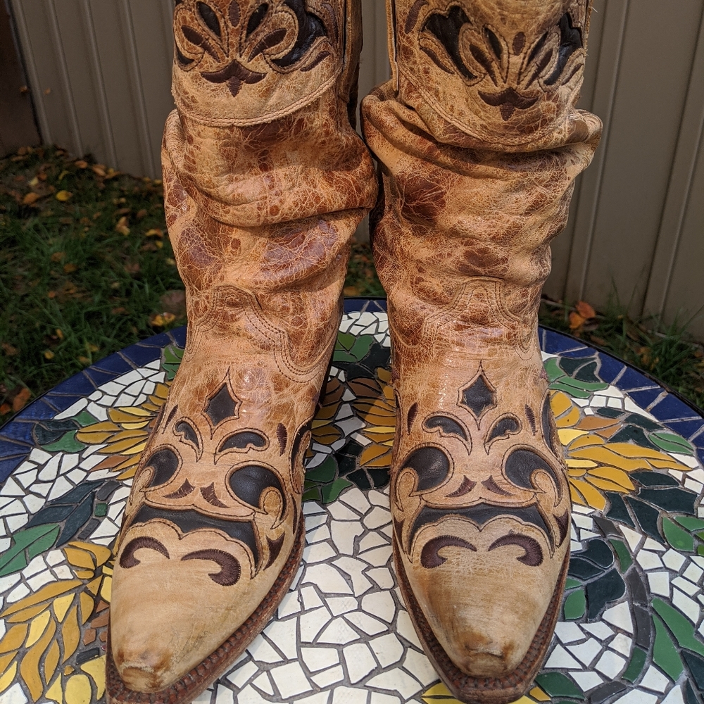 Corral 'slouch' leather boot